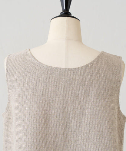 亞麻針織背心
