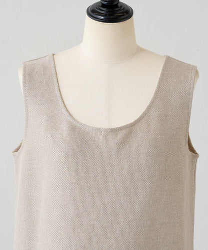 亞麻針織背心