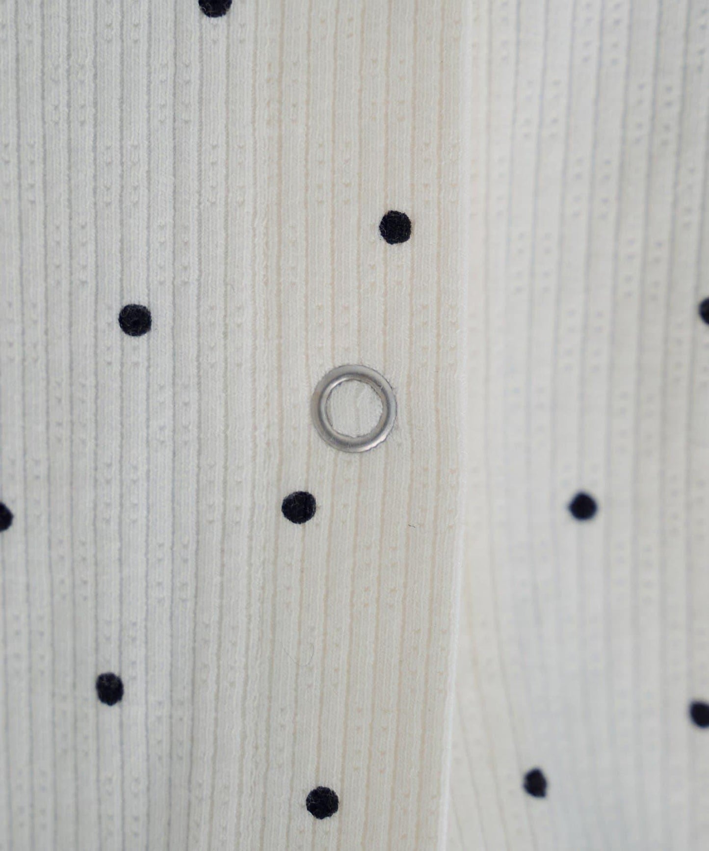 波點與純色 針拔羅紋 針織開衫