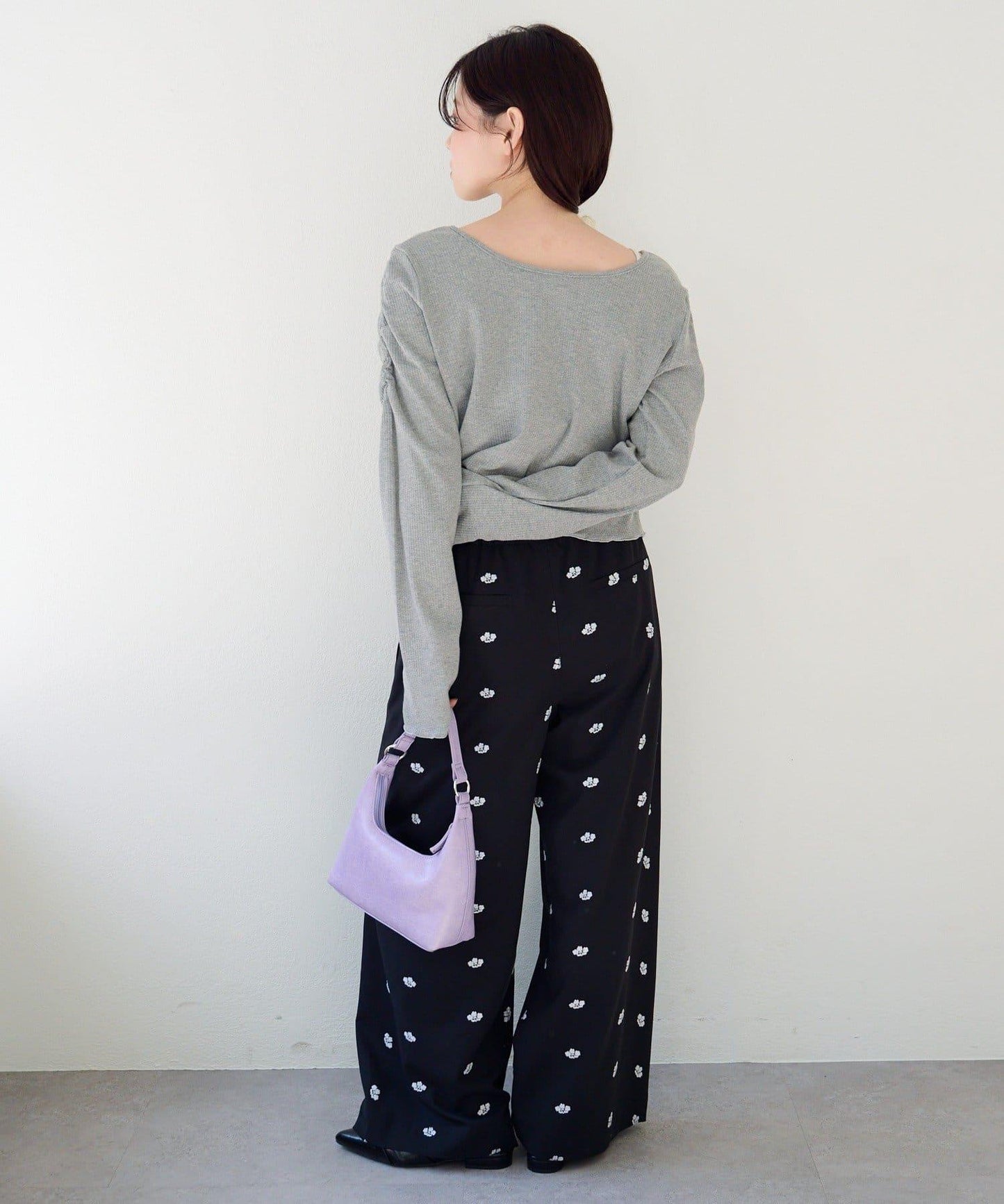 波點與純色 針拔羅紋 針織開衫