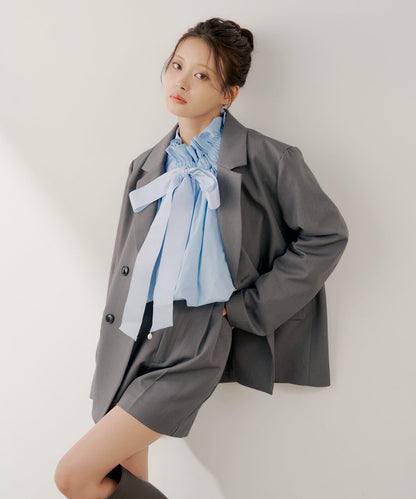 SALON by Chico 腰部金屬扣帶設計 休閒短褲