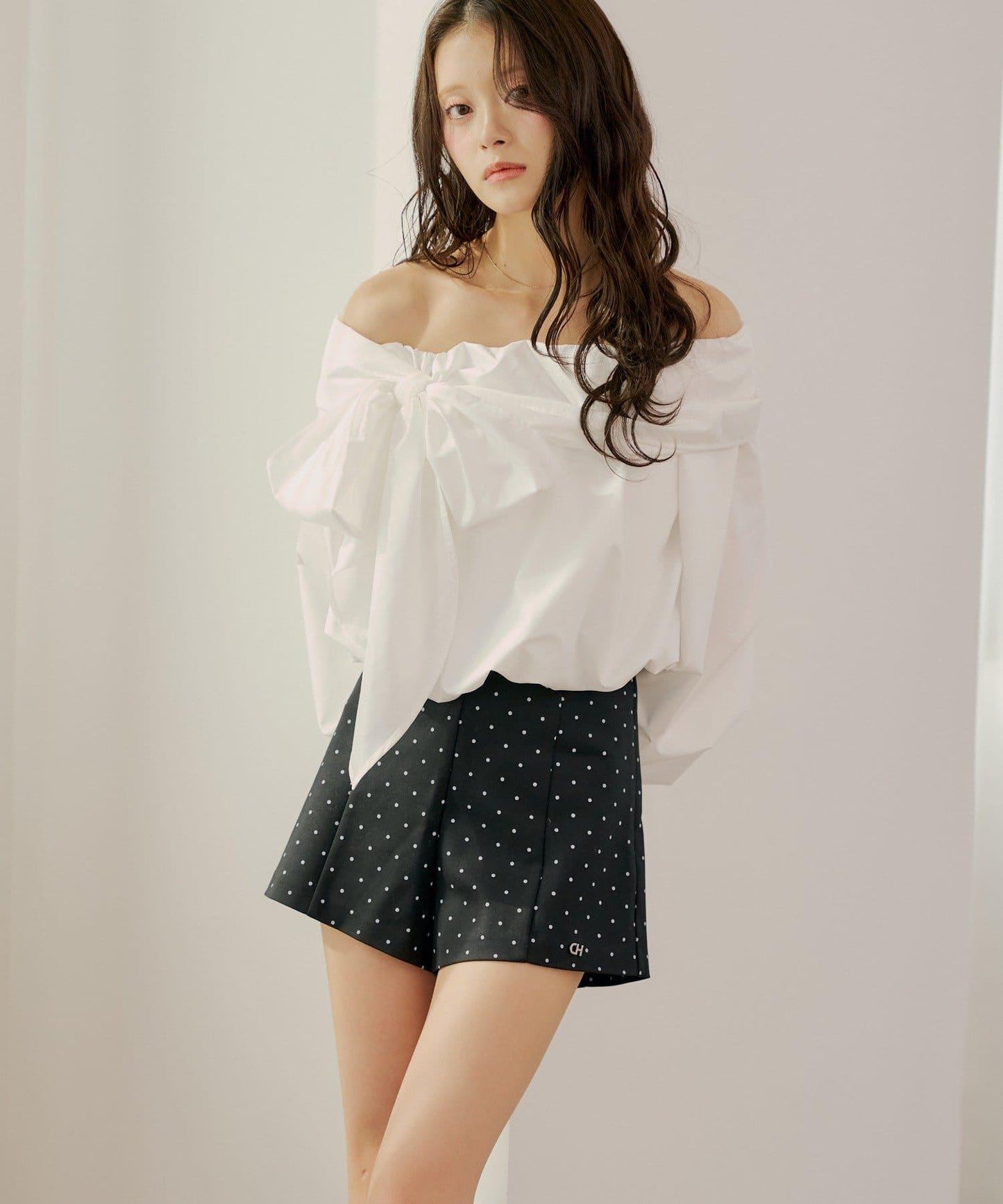 吊飾點綴緊湊版短褲