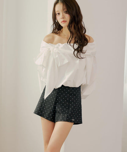 吊飾點綴緊湊版短褲