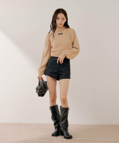 吊飾點綴緊湊版短褲