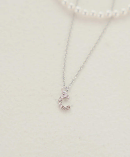 水鑽裝飾珍珠項鍊