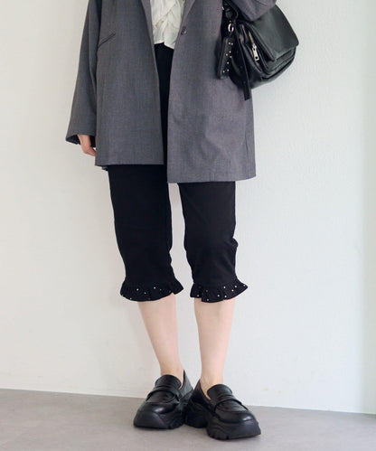 荷葉邊設計 卡普里褲