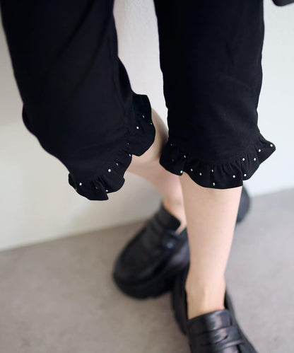 荷葉邊設計 卡普里褲