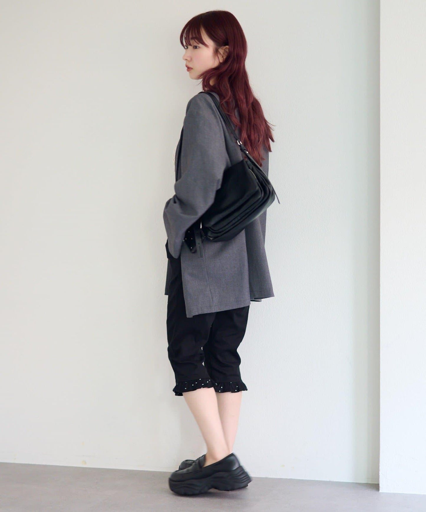 荷葉邊設計 卡普里褲