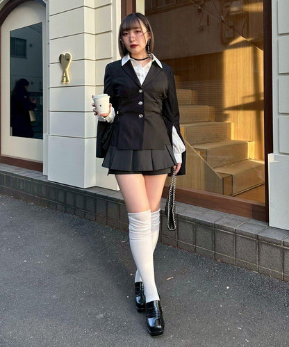 Mavie..7 側繫帶設計夾克