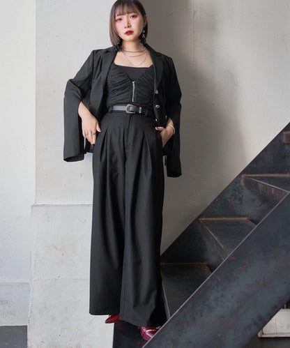 Mavie..7 側繫帶設計夾克