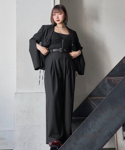 Mavie..7 側繫帶設計夾克