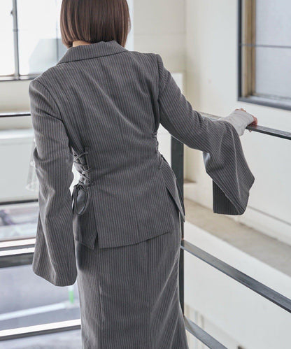 Mavie..7 側繫帶設計夾克