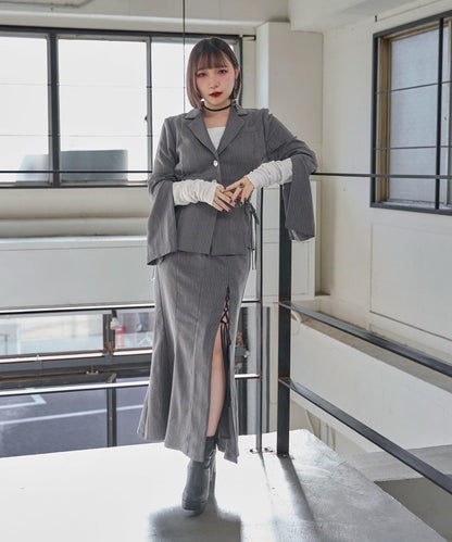 Mavie..7 側繫帶設計夾克