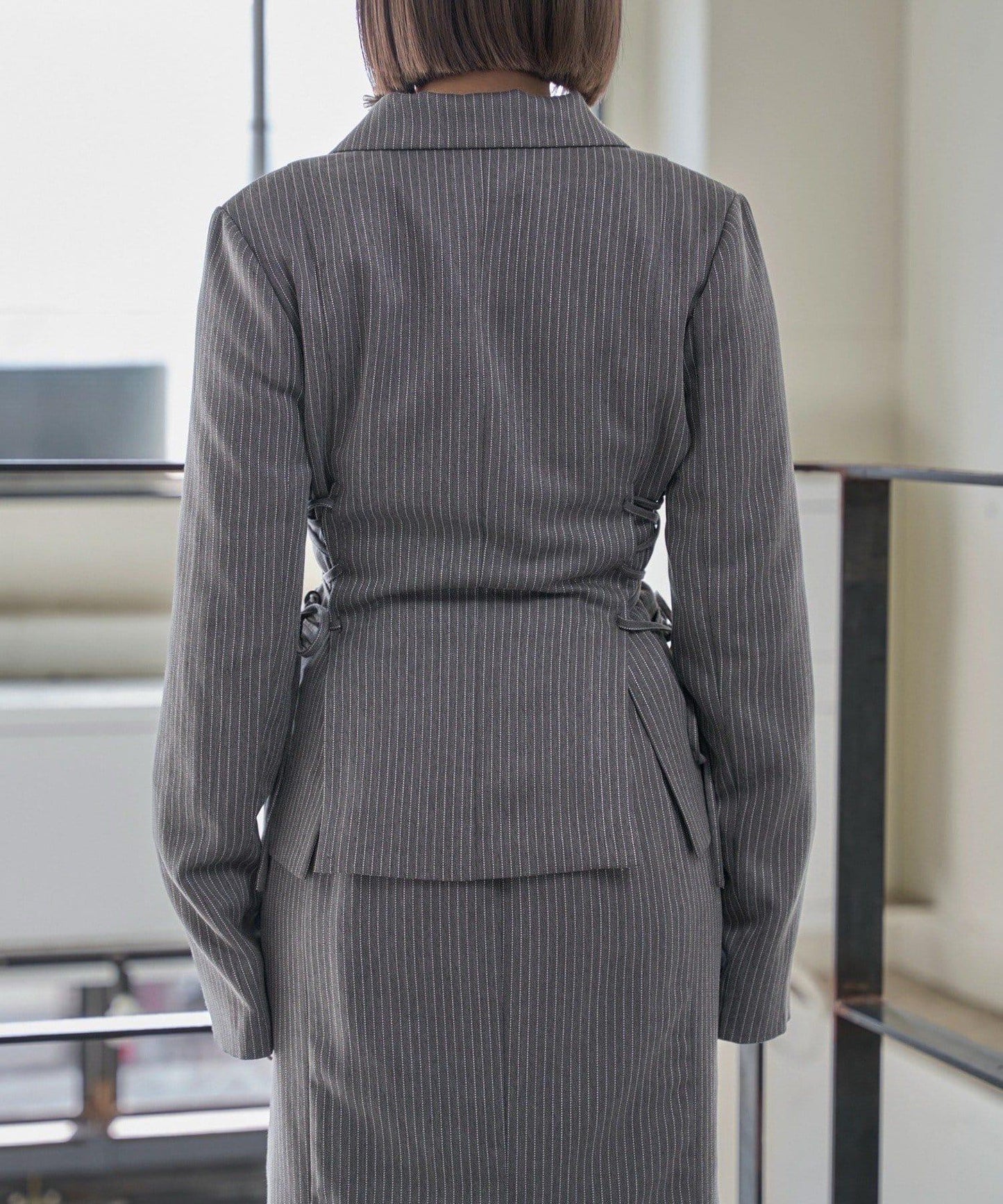 Mavie..7 側繫帶設計夾克