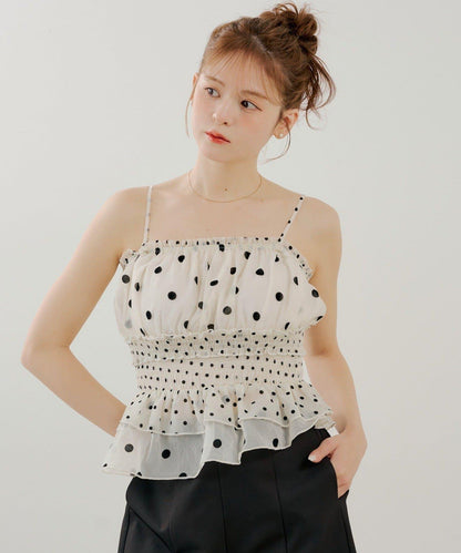 SALON by Chico 可拆卸袖荷葉擺褶皺襯衫