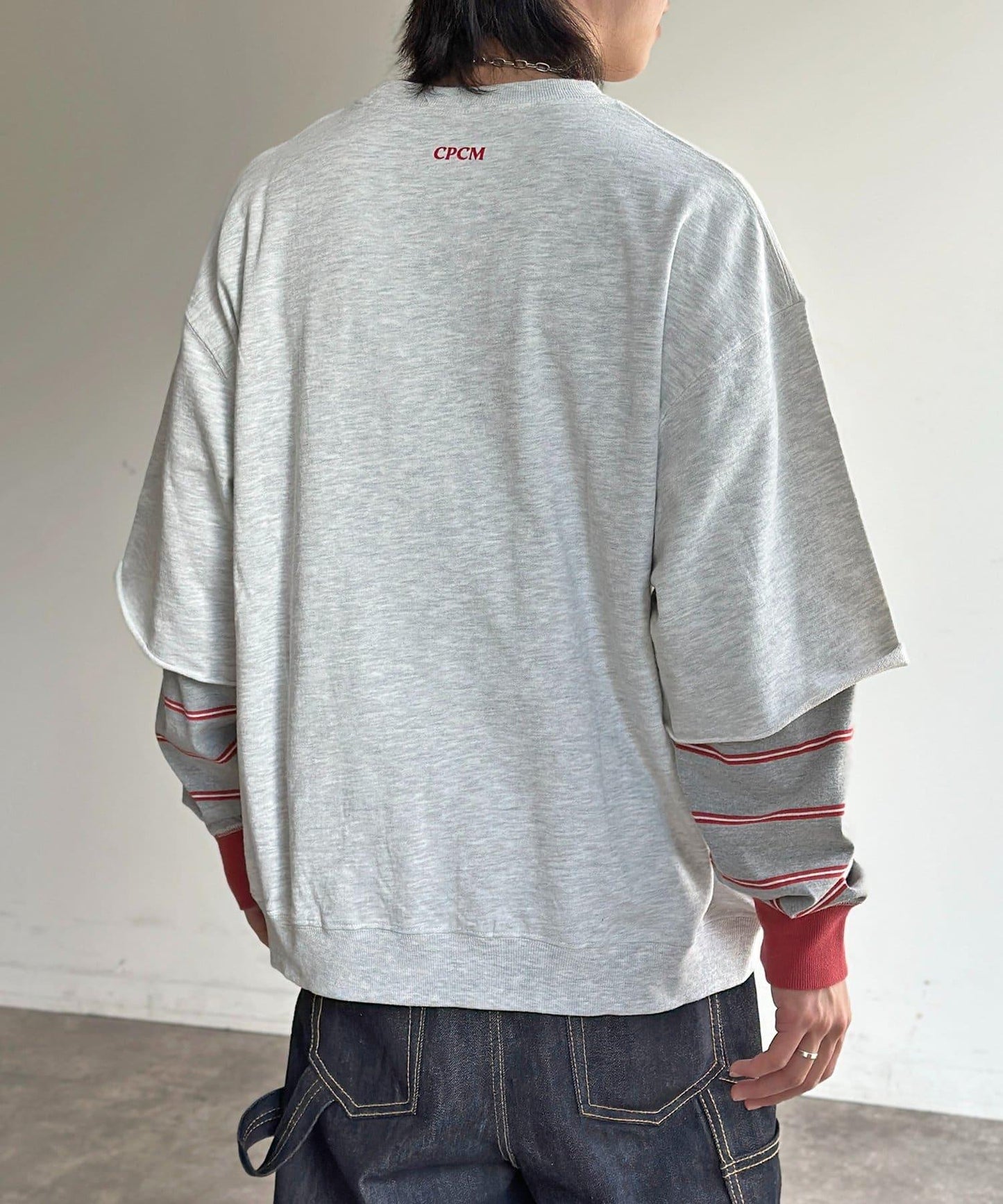 做舊染色 五分袖 毛圈衛衣