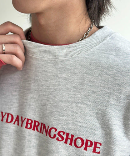 做舊染色 五分袖 毛圈衛衣