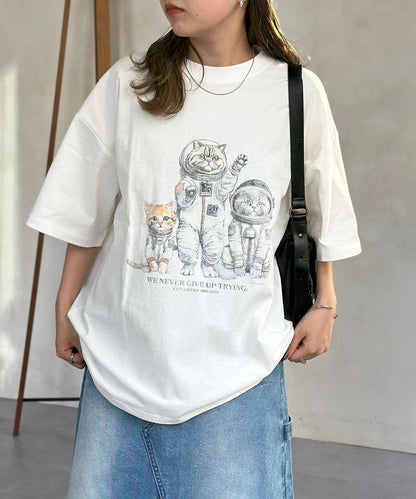 復古風動物圖案T恤