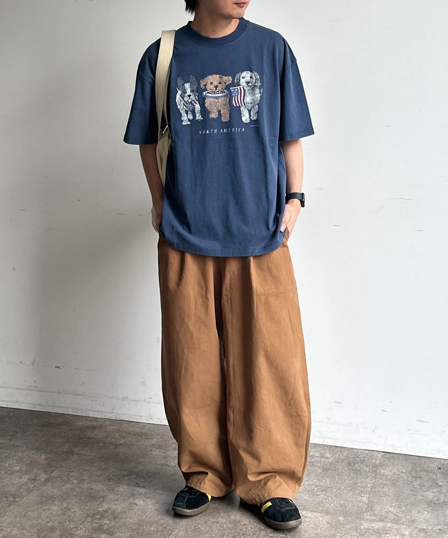 復古風動物圖案T恤