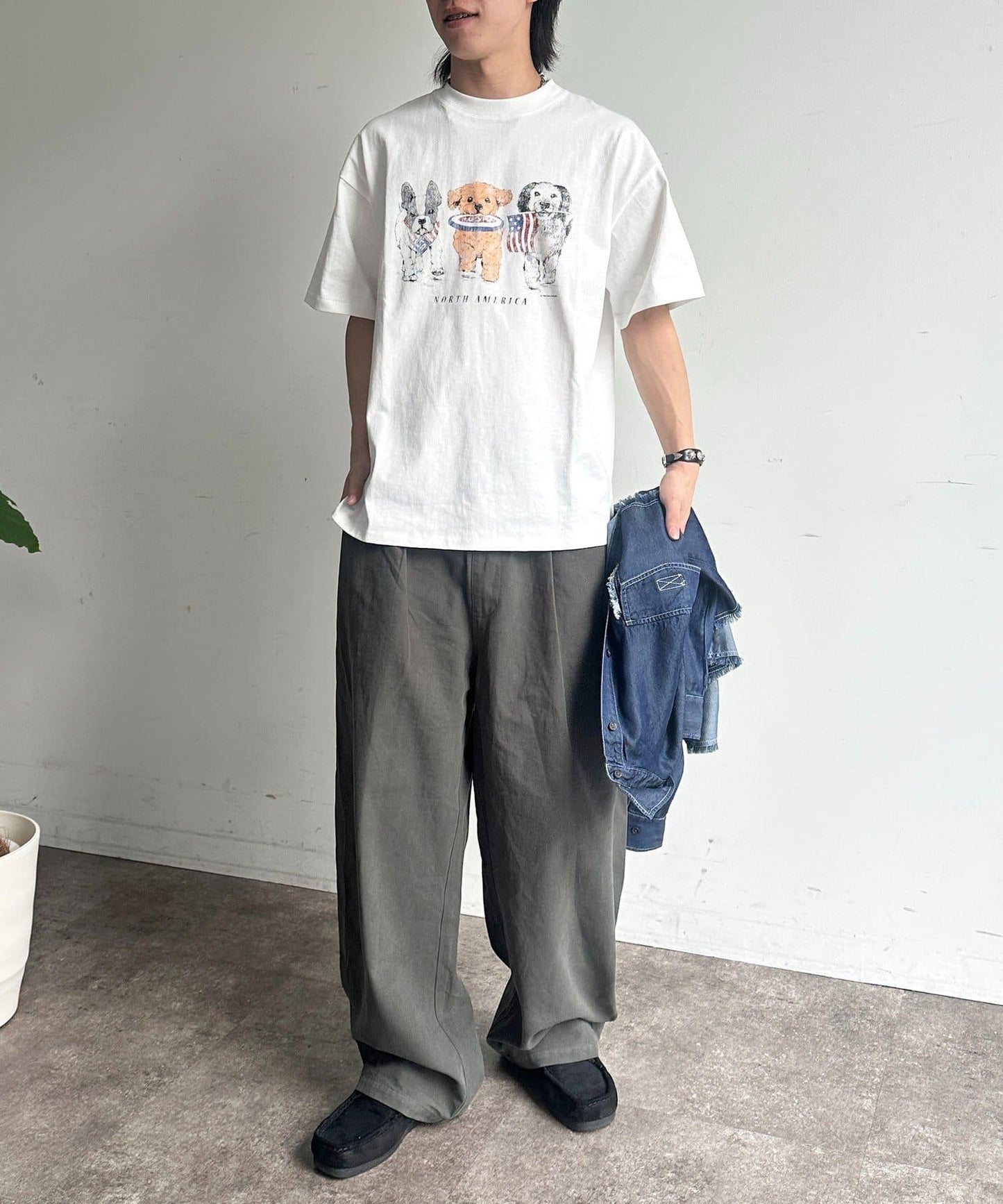 復古風動物圖案T恤