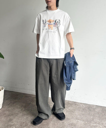 復古風動物圖案T恤