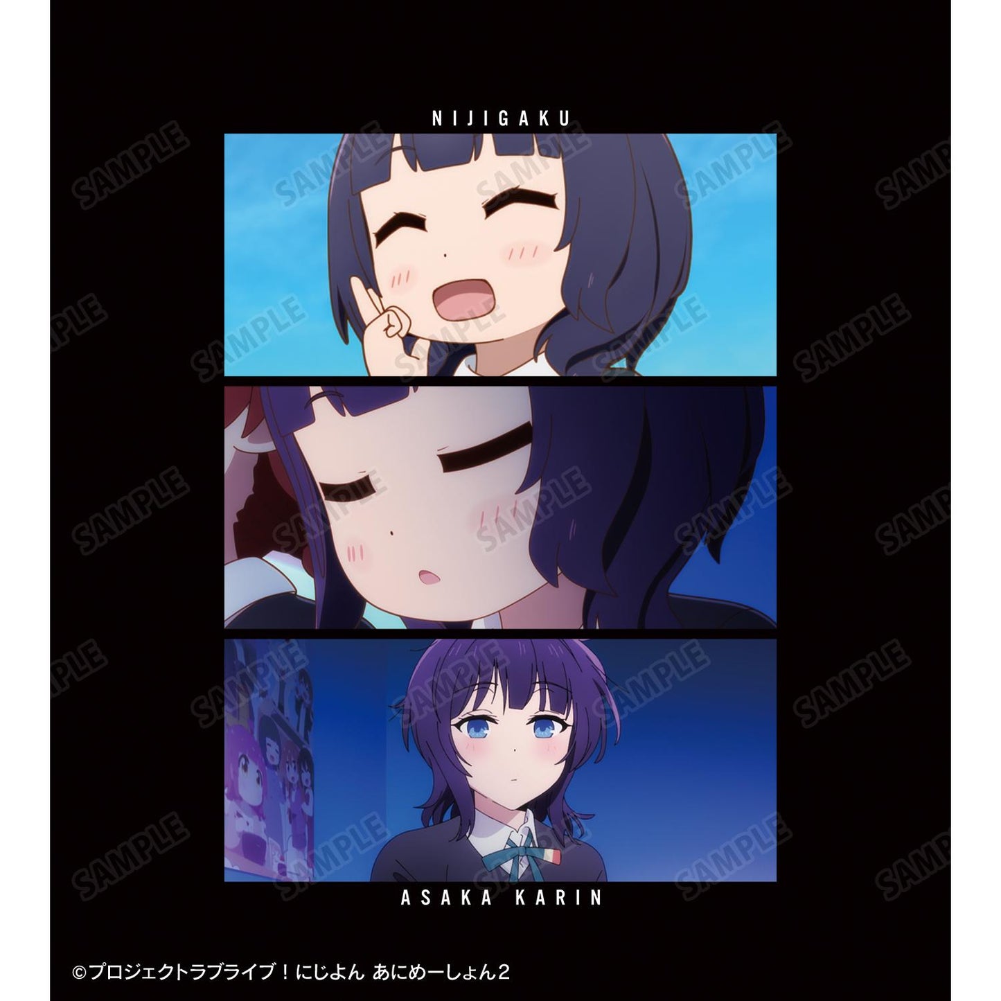 にじよん あにめーしょん2（にじよん動畫2） 朝香果林 套頭連帽衛衣 XXL款