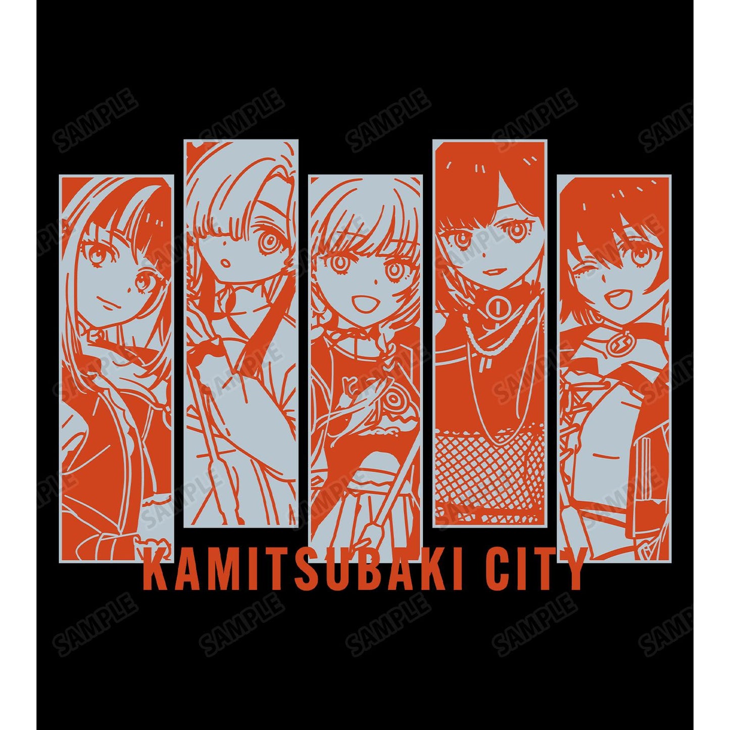 神椿市建設中。（神椿市建設中。） 集合休閒搖滾款 大號拉鍊托特包