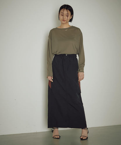 earthy_ 寬鬆透視 長袖T恤