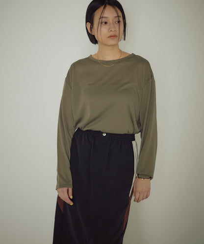 earthy_ 寬鬆透視 長袖T恤