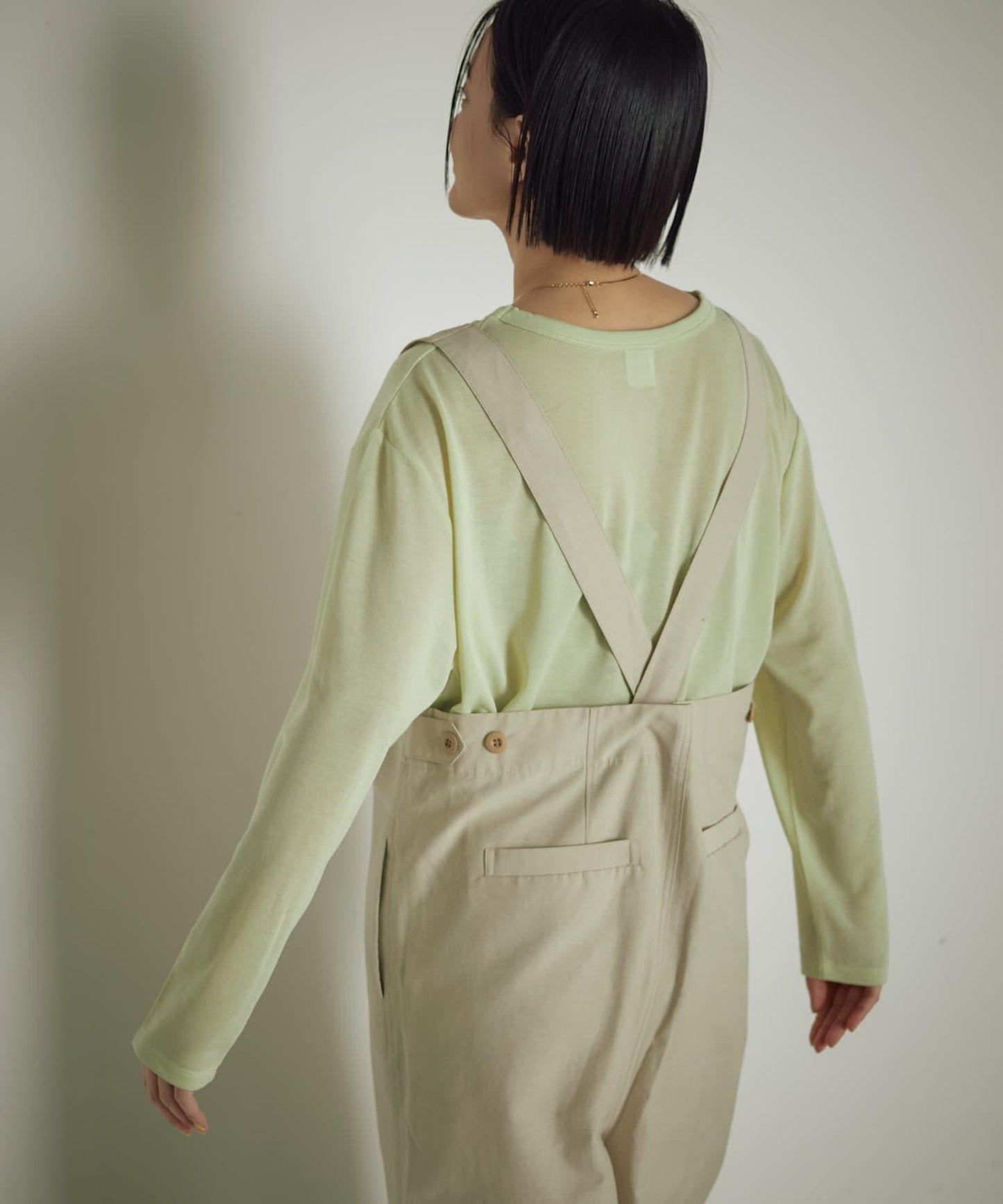 earthy_ 寬鬆透視 長袖T恤