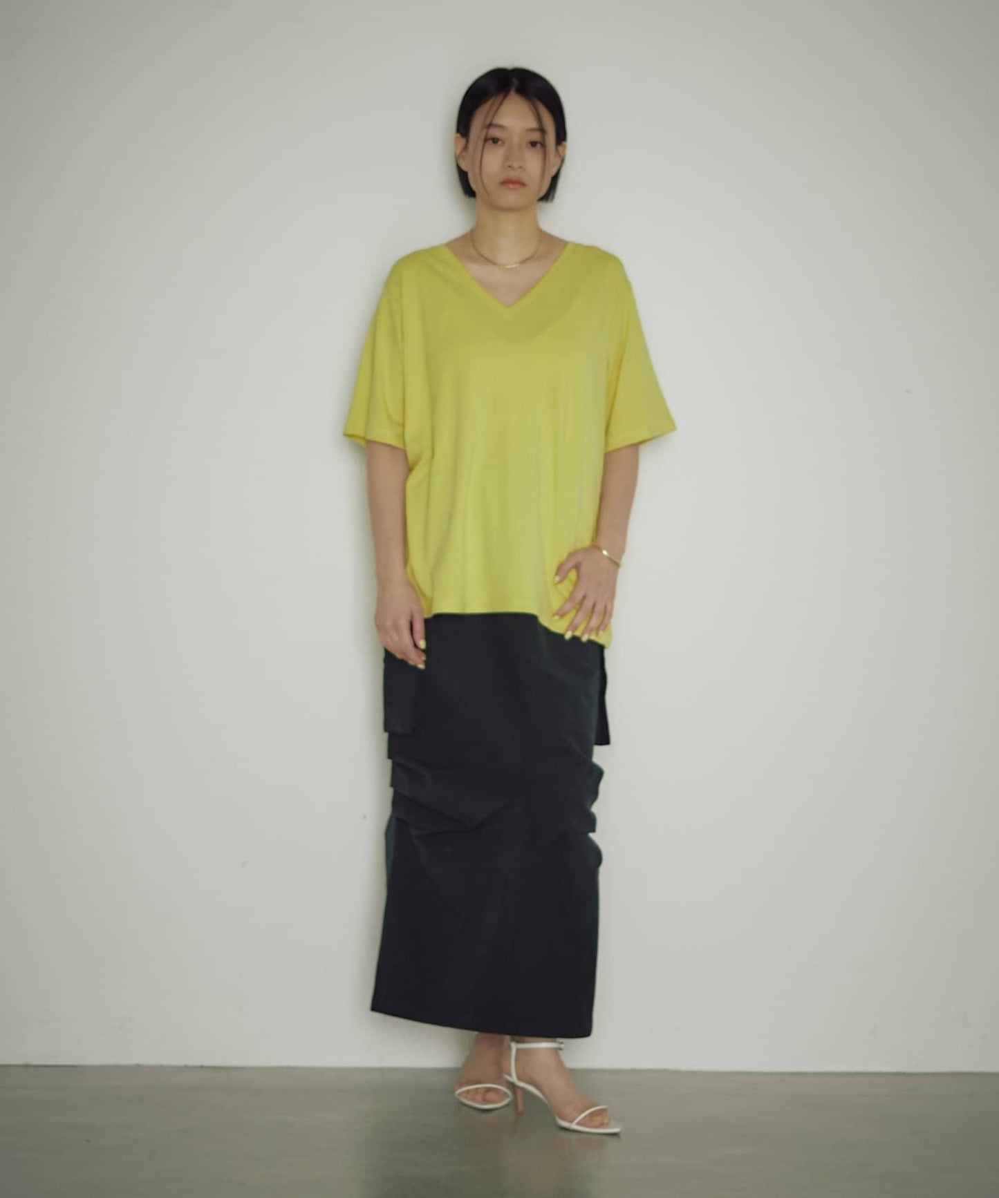 earthy_ V領寬鬆TEE T恤