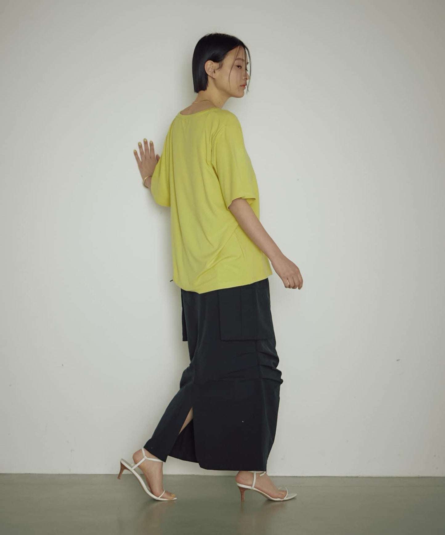 earthy_ V領寬鬆TEE T恤