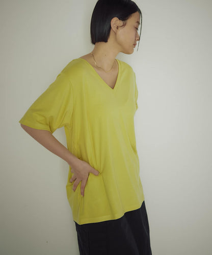 earthy_ V領寬鬆TEE T恤