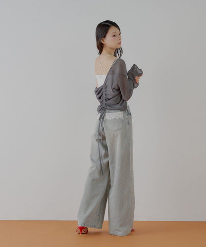 Chico 後交叉帶胸墊短款 吊帶背心