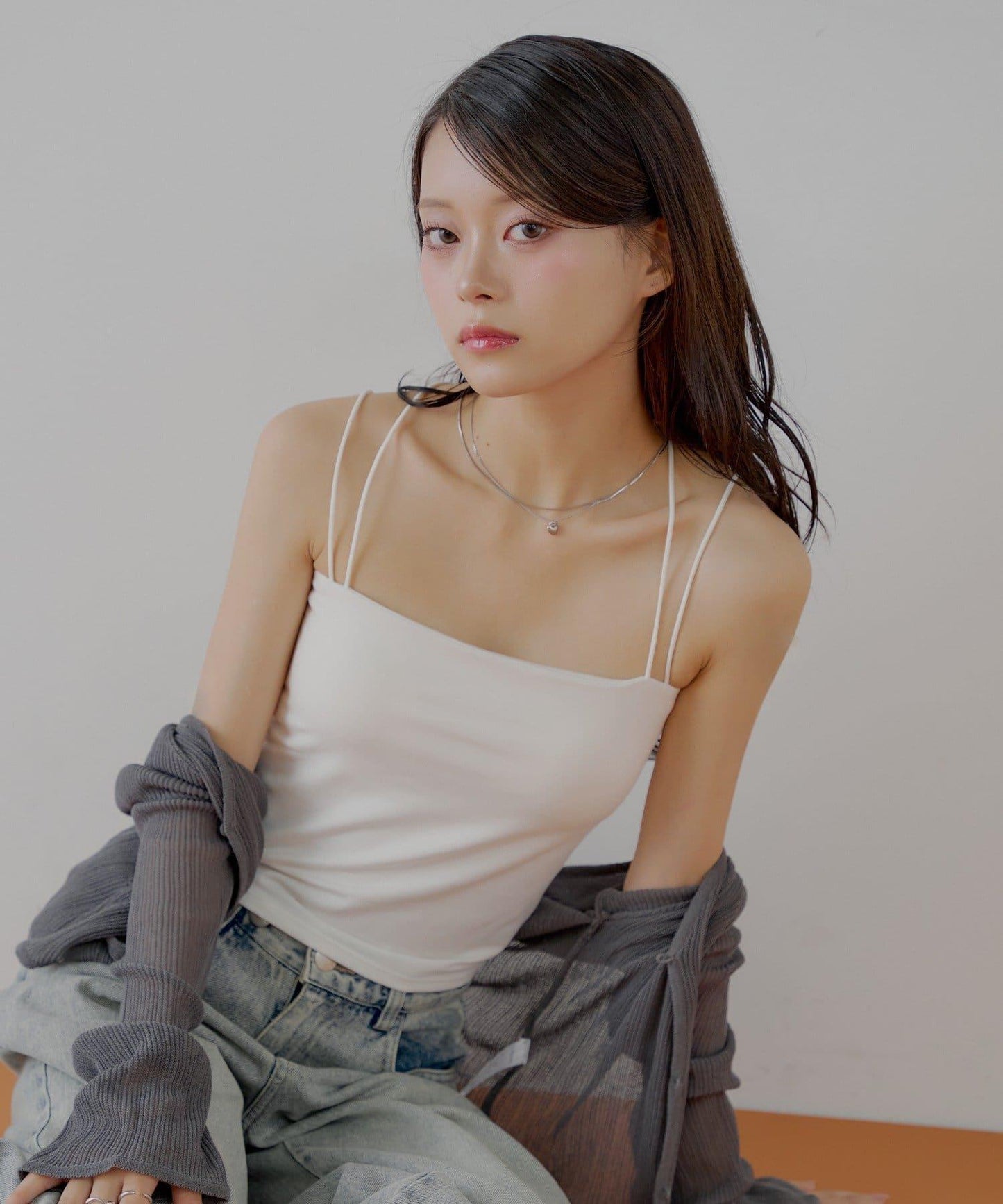 Chico 後交叉帶胸墊短款 吊帶背心