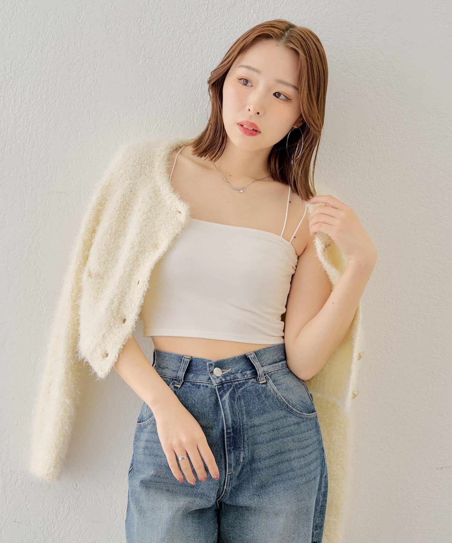 Chico 後交叉帶胸墊短款 吊帶背心