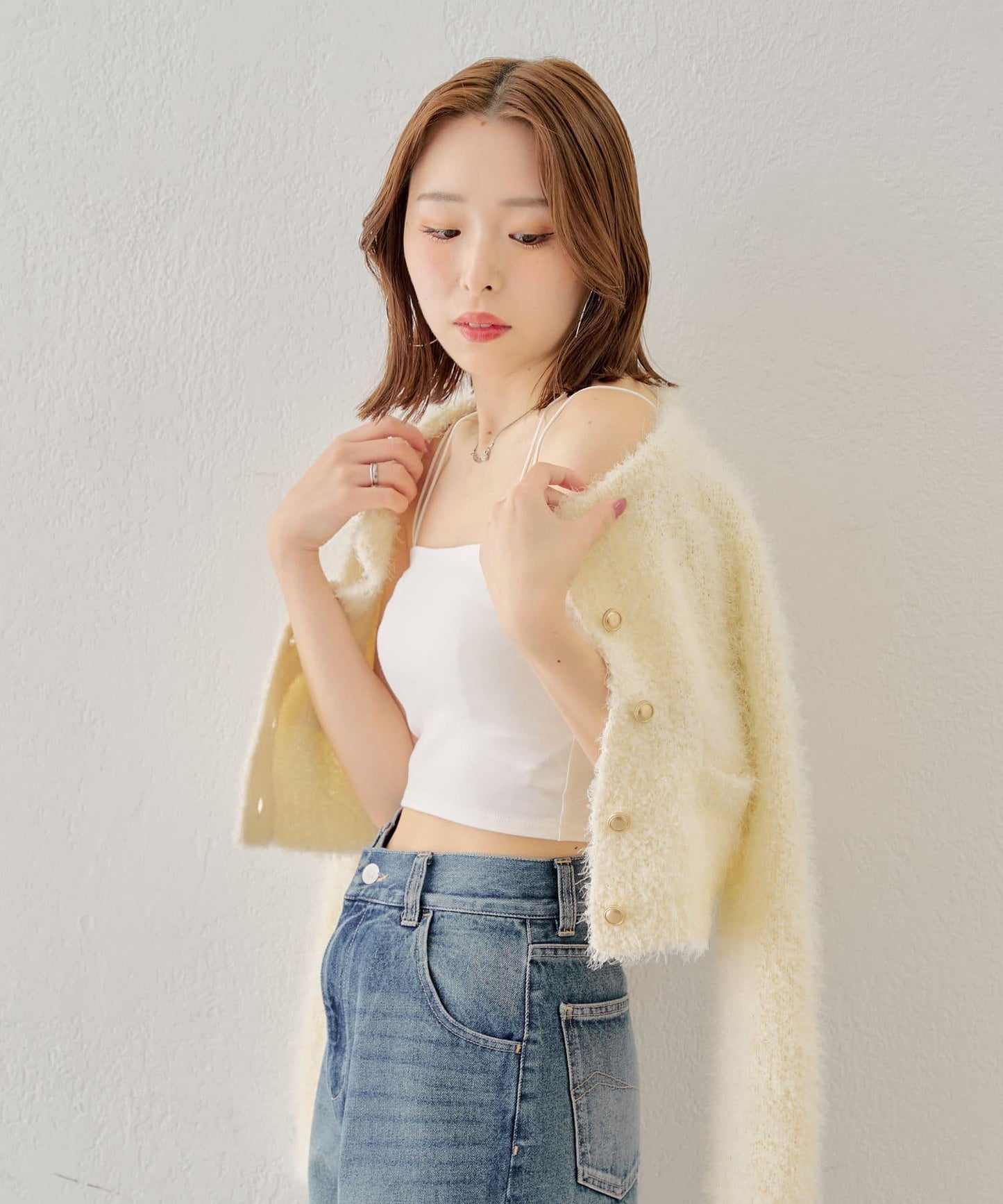 Chico 後交叉帶胸墊短款 吊帶背心