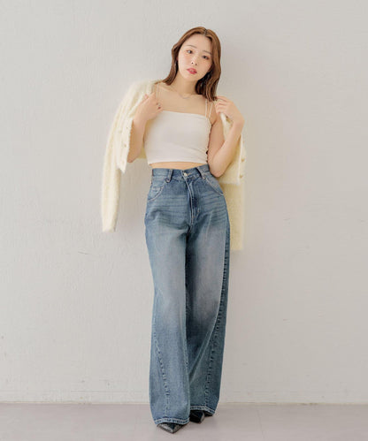 Chico 後交叉帶胸墊短款 吊帶背心