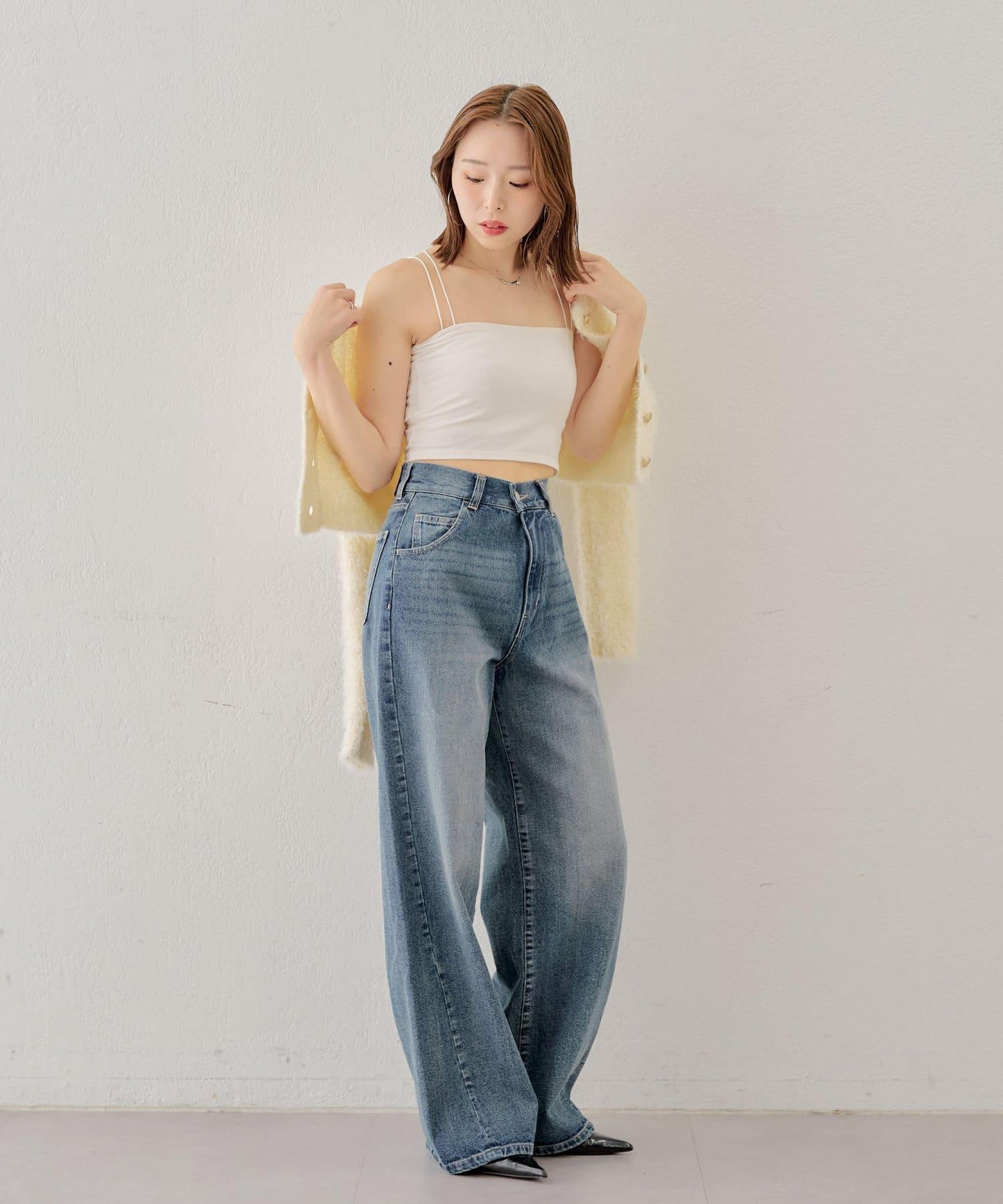 Chico 後交叉帶胸墊短款 吊帶背心