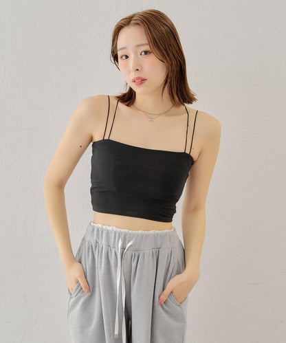 Chico 後交叉帶胸墊短款 吊帶背心