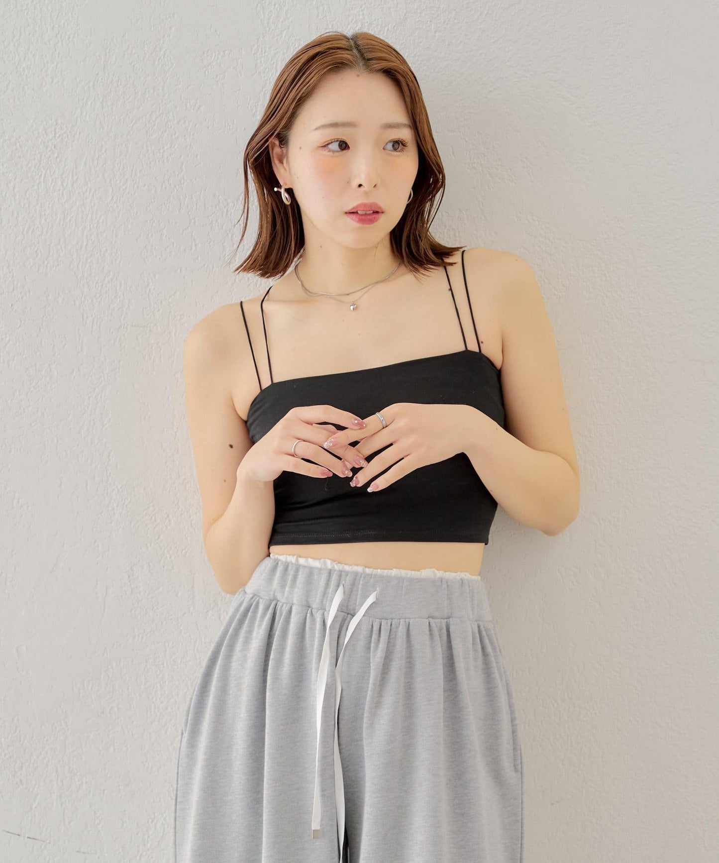 Chico 後交叉帶胸墊短款 吊帶背心