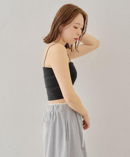 Chico 後交叉帶胸墊短款 吊帶背心