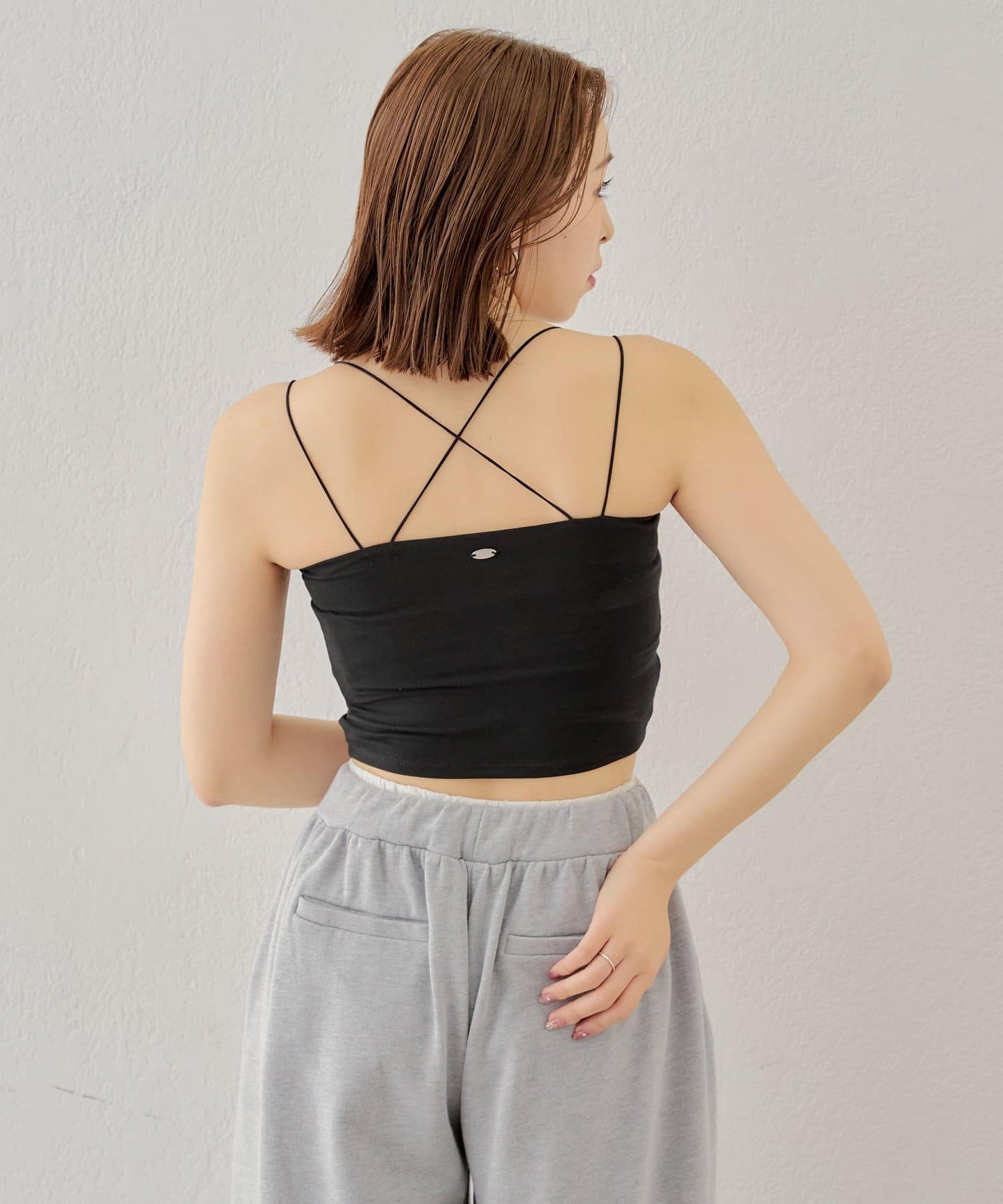 Chico 後交叉帶胸墊短款 吊帶背心