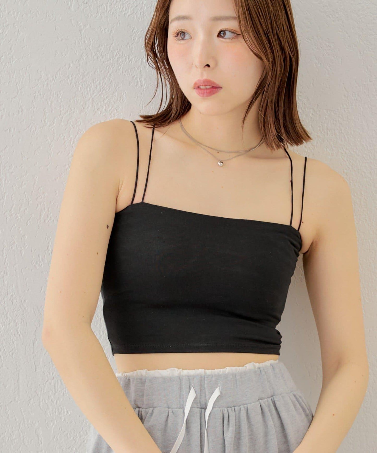 Chico 後交叉帶胸墊短款 吊帶背心