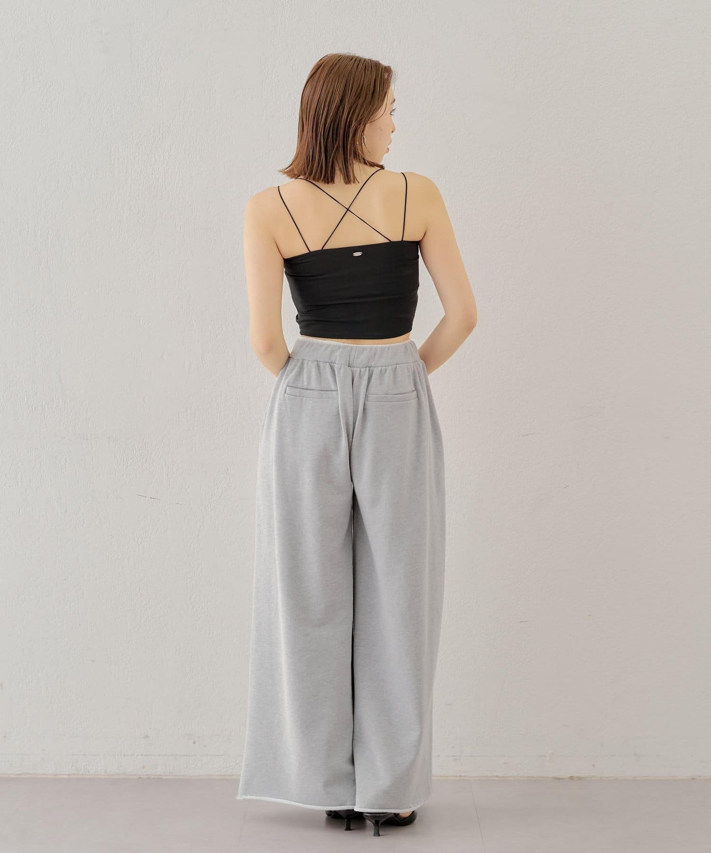 Chico 後交叉帶胸墊短款 吊帶背心