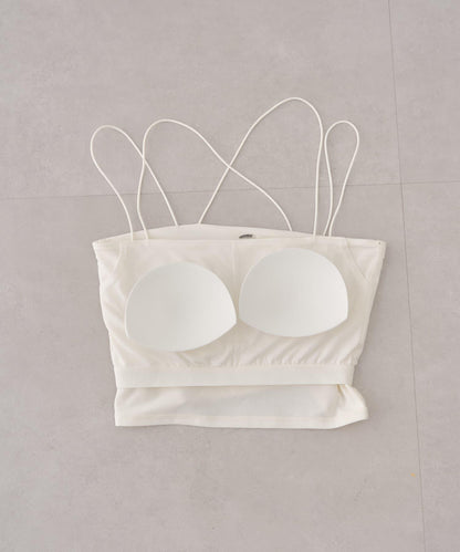 Chico 後交叉帶胸墊短款 吊帶背心