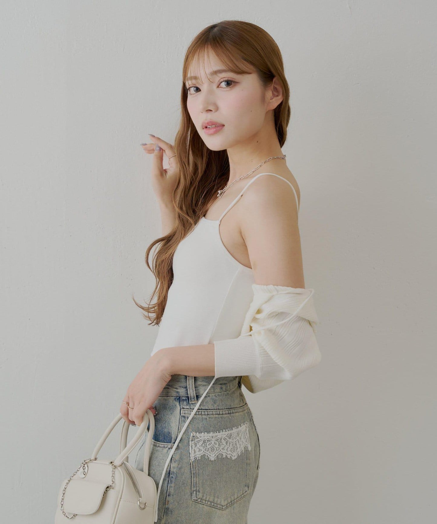 Chico 後背開口 羅紋吊帶背心