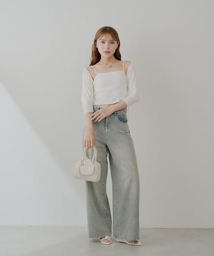 Chico 後背開口 羅紋吊帶背心