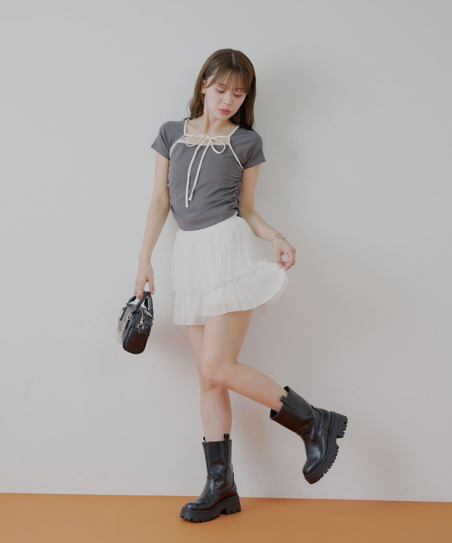 透膚蕾絲 裹胸背心短褲 套裝