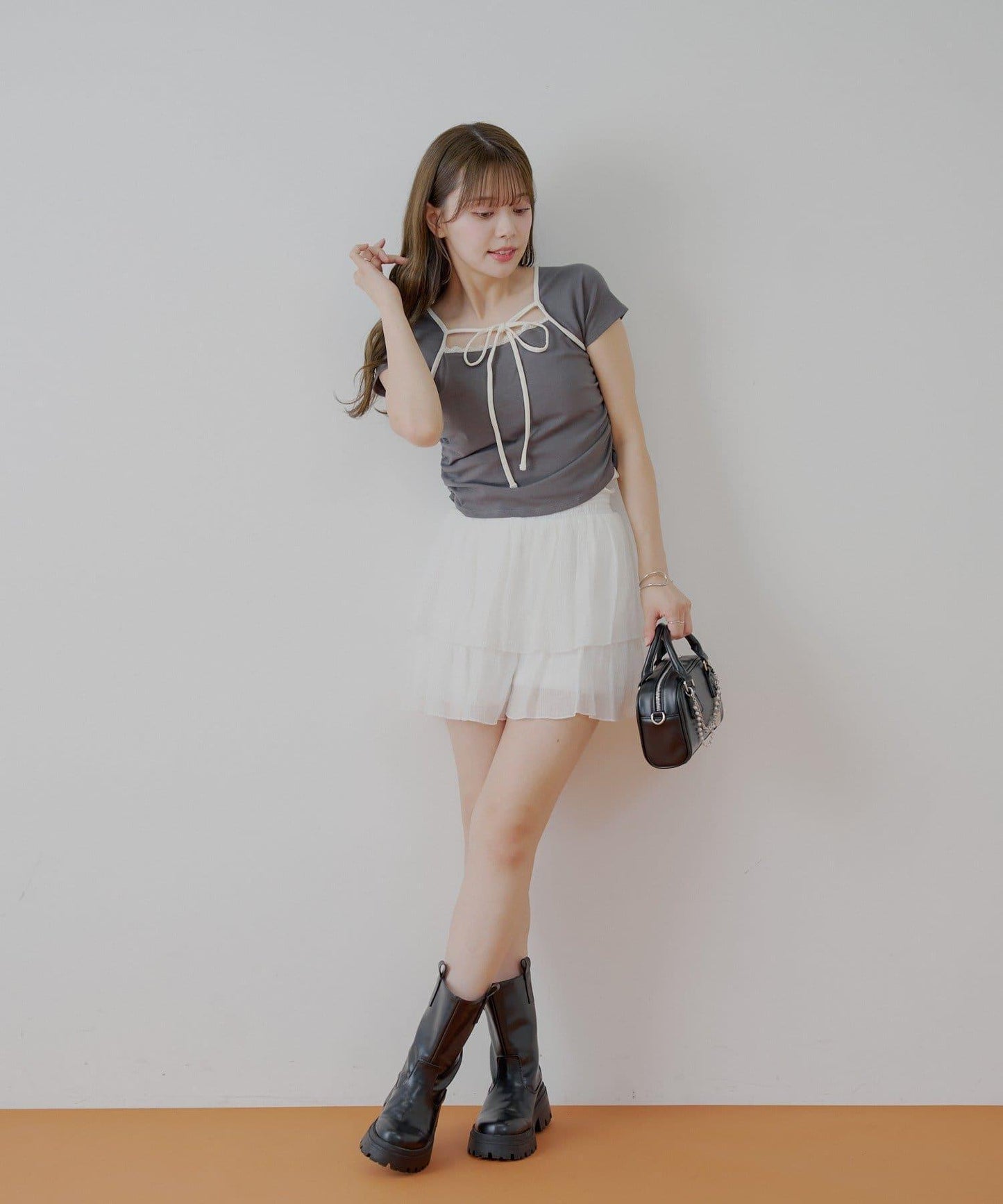 透膚蕾絲 裹胸背心短褲 套裝